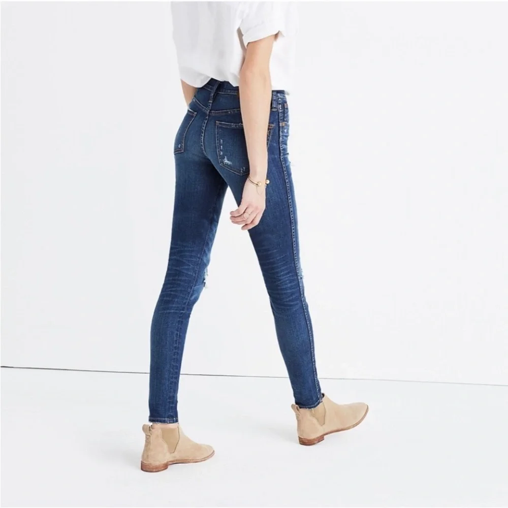 MADEWELL Distressed High Riser Skinny Jeans - Picture 12 of 12
